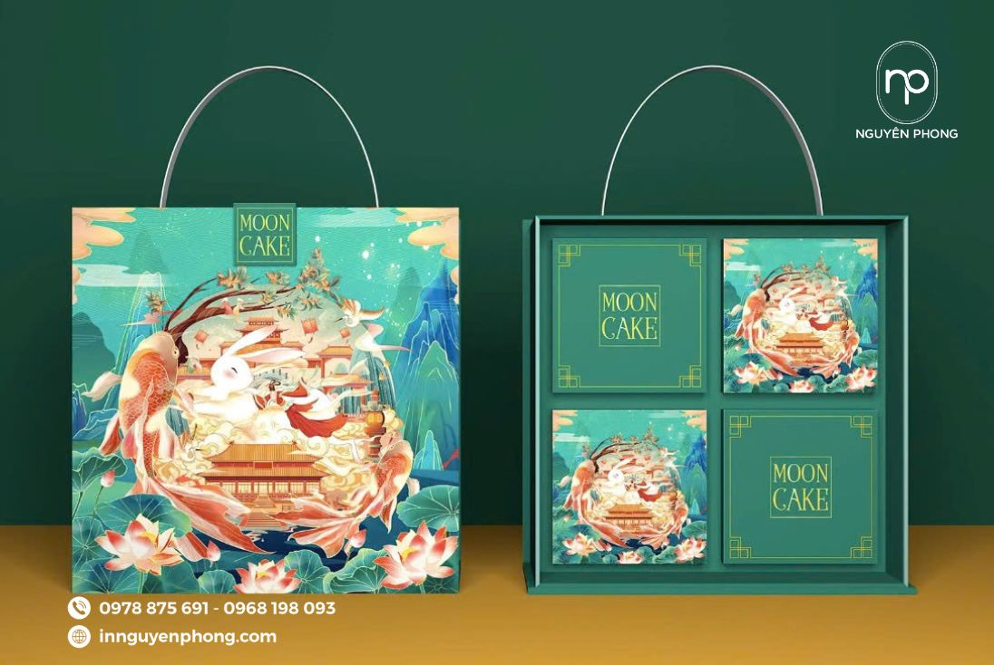 Hộp bánh trung thu handmade